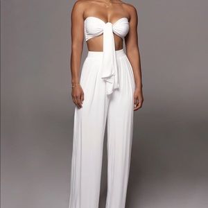 JLUXBASIX IVORY TORY TWO PIECE SET
